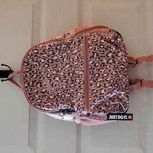 Nike mini pink leopard backpack